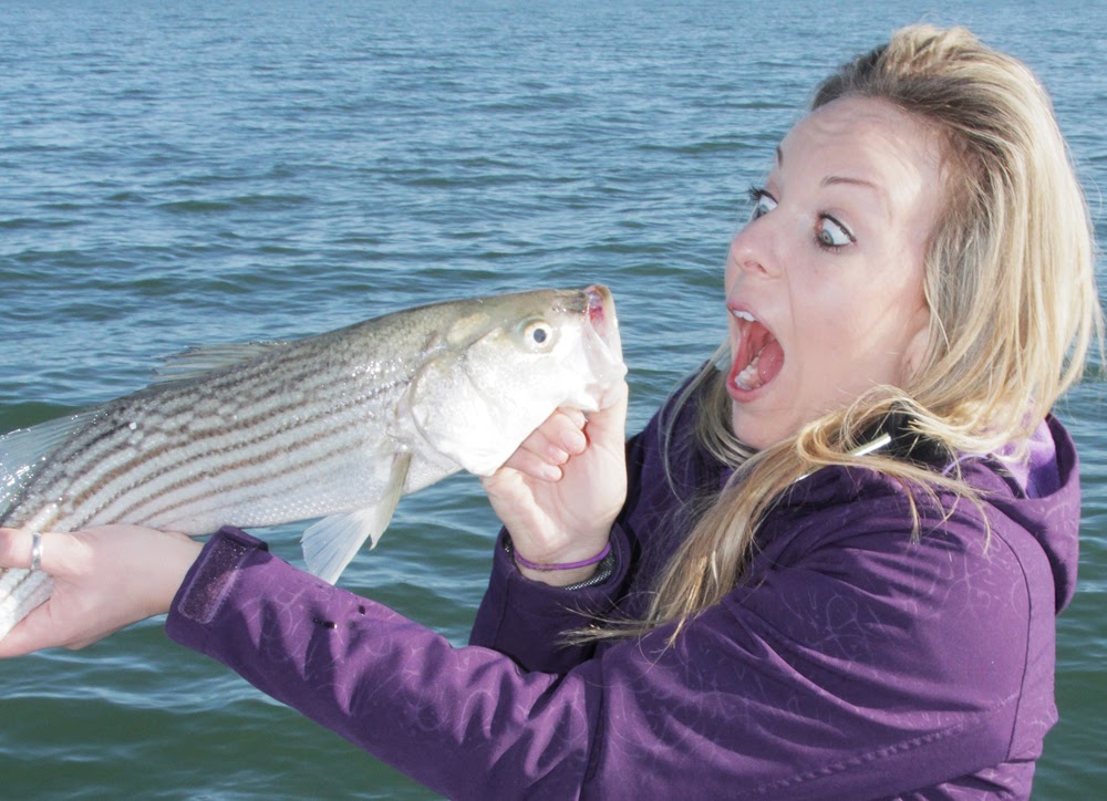 girl fishing in San Francisco Bay