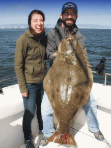 Trophy California Halibut Caught in San Francisco Bay