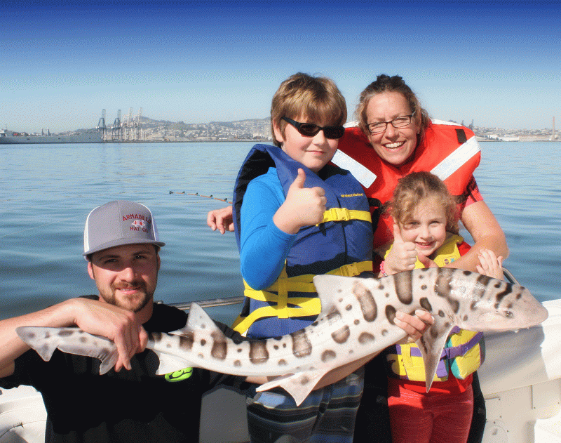Guided Family Shark Fishing Trip on San Francisco Bay